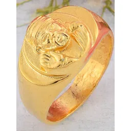 Brass 1 Gram Gold plated Shirdi SAI BABA strong finger ring-image-34