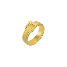 dzinetrendz Gold plated Brass Belt Buckle design stylish finger ring-picture-41