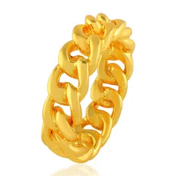 DZINETRENDZ Gold-Plated Challa Finger Ring-picture-0