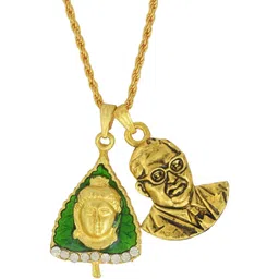 DZINETRENDZ Gold-Plated Contemporary Pendants with Chains-image-37