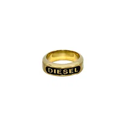 dzinetrendz Gold plated DIESEL inspired wedding band finger ring-picture-12