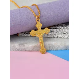 DZINETRENDZ Silver-Plated Brass Circular Pendants with Chains-picture-38