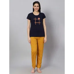DZZO Women Printed Top & Pyjama Set-picture-20