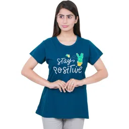 E-MAX Printed Round Neck Lounge T--Shirt-picture-36