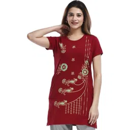 E-MAX Printed Round Neck Lounge T-Shirt-picture-31