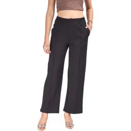 E-MAX Women Straight Fit Mid Rise Trousers-picture-23