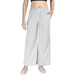 e-max Women’s Cotton Blend Knitted Pyjama | Lightweight Wide-Leg Lounge Pants | Soft & Breathable Fabric | 2 Side Pockets | Relax Fit Bottoms for lounge Wear-picture-39
