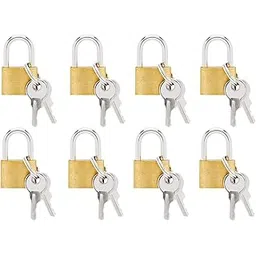 Eagean Automatic Mini Locks with Keys for Luggage, Backpacks, Bulk Tiny Padlocks for Jewelry Box, Gym Bags, Diaries (25mm) (8)-picture-21