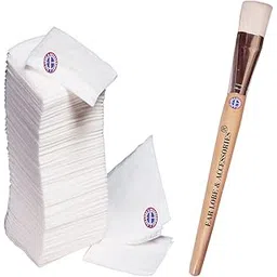 [Ear Lobe & Accessories] Combo Pack (50 Pcs Premium Cotton Pads/Wipes for Makeup Removal/Babies/Medical Purposes | 1 Pc Face Pack/Mask Brush for Men/Women, 20.5 X 2 cm)-picture-49