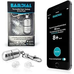 EarDial Ear Plugs - Invisible Smart Earplugs for Live Music - Comfortable and Discreet High-Fidelity Reusable Hearing Protection with App. Perfect for Concert, Nightclub, Festival, Musician, DJ, etc.-picture-21