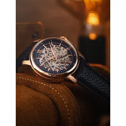 EARNSHAW Men Leather Bracelet Style Analogue Automatic Motion Powered Watch ES-8290-05-picture-17