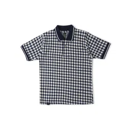 earth conscious Boys Checked Polo Collar Pure Cotton Pockets T-shirt-picture-40