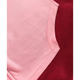 Earth Conscious Fleece Full Sleeves Spongebob Squarepants Printed Hooded Sweatshirt - Pink Maroon image 5