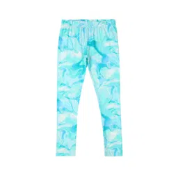 earth conscious Girls Abstract Printed Knitted Ankle Length Leggings-picture-24