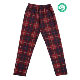 earth conscious Kids Pure Cotton Knitted Checked Lounge Pant-picture-26