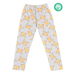 earth conscious Kids Pure Cotton Knitted Crab-Printed Lounge Pant-picture-25
