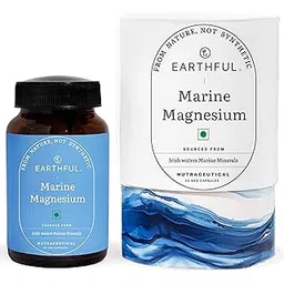 earthful Marine Magnesium | Sourced from Ireland Sea Waters | For Restful Sleep, Stress Relief, Muscle Relaxation | 30 Capsules (30 Days Pack)-picture-31