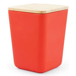 Earthism Eco-Friendly Bamboo Fibre Canister - Red-picture-23