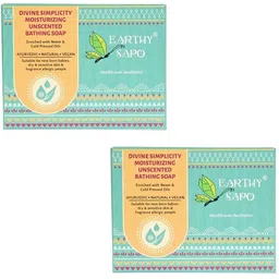 earthy sapo Divine Simplicity Moisturizing Unscented Bathing Soap (neem)- set of 2 (2 x 100 g)-picture-23