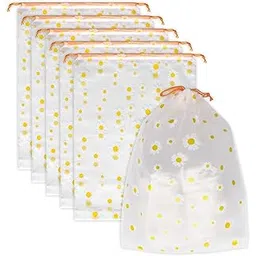 easthill Travel Shoe Bag Waterproof Foldable Organizer for Suitcase, Gym Carry-On Durable, Sneakers, Heels Portable Pouch, & Sports Up to Lightweight Smell-Proof Pack of 5 (Yellow)-picture-31