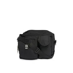 EASY Unisex Black Solid Messenger Bag-picture-13