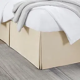 Easy Fit Bed Skirt, 14” Inch Tailored Drop Bed Skirt, Soft Double Brushed Premium Ruffle Bed Skirt, Queen Bed Skirt Cream-picture-27