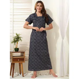 EASY MOM Printed Maxi Nightdress-picture-42