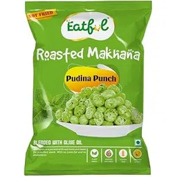 Eatful Pudina Punch roasted makhana flavour pouch (blended with olive oil) - 4 Packet-picture-16