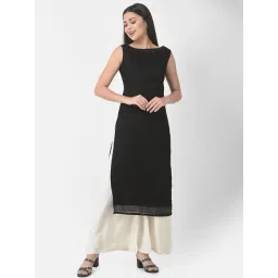 Eavan Black Net Lace Straight Kurti-picture-26