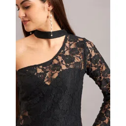 Eavan Women Self Design Bodycon Mini Dress image 2