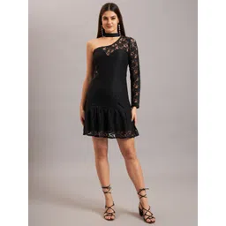 Eavan Women Self Design Bodycon Mini Dress image 4