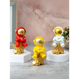 eazy wagon White & Gold Toned Astronaut Showpiece-picture-13