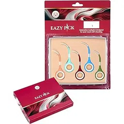 EazyPick | Reusable & Interdental Plastic Toothpicks | Eco-Friendly | Daily Oral Care & Hygiene | Fresh Breath | Long Lasting | Easy to Clean | Useful for Crowns, Braces, Implants | Pocket & Travel Friendly (Pastel Colors)-picture-21