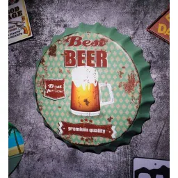 eazywagon Multicolor Metal Best Beer Wall Decor-picture-34