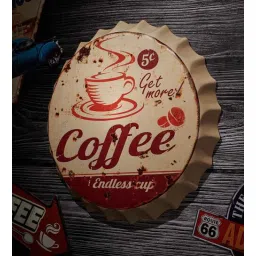 eazywagon Multicolor Metal Get More Coffee Endless Cup Wall Decor-picture-21