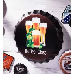 eazywagon Multicolor Metal Its Beer Glass Wall Decor-picture-36
