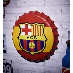 eazywagon Red Metal Fc Barcelona Wall Decor-picture-21