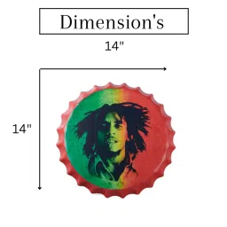 eazywagon Multicolor Metal Bob Marley Wall Decor image 2