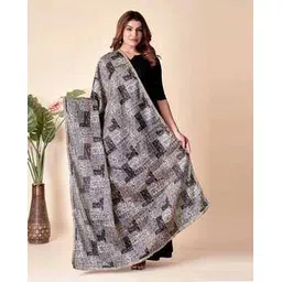 ebadat Women Floral Print Dupatta with Stitch Detail-picture-34