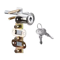 Ebco Target Front Multi Drawer Lock with Metal Keys Size 480 mm, Nickel Plated Finish and Click Action Mechanism, E-FMDL48-M-picture-46