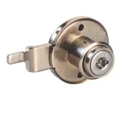 Ebco Target Multi Purpose Lock Round Cranked with Metal Keys Nickel Plated Finish and Click Action Mechanism, E-MPL1C-22-M-picture-12