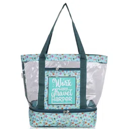 Echo Boomers Navy Blue & Sky Blue Printed Bag - Work Hard, Travel Harder-picture-15