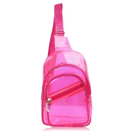 Echo Boomers Transparent Crossbody Backpack-Pink-image-3