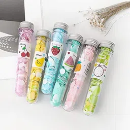 ecilak Paper Soap Bath Flakes Portable Flower Tube Shape Bottle Paper Soap Travelling-picture-17
