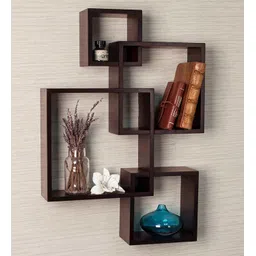 eco handicrafts Wooden wall shelf |Wooden wall shelves | Rack shelf ( Number of shelves 4 BROWN ) Wooden Wall Shelf-picture-14