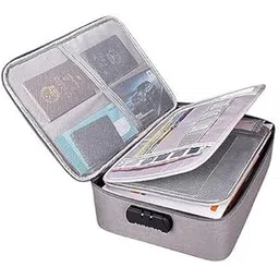 Ecocheap ravel File Organiser Multi Functional Waterproof 3 Layer Document Storage Bag with Lock for Passport Documents Files Certificates-picture-41