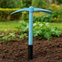 ecofynd Heavy Duty Garden Tiller, Durable Manual Pickaxe for Outdoor Gardening & Agriculture, Hand Soil Digger Tools for Farming, Mini Cultivator Equipment & Soil Preparation (GT018, Sky Blue)-picture-25