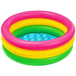 ecom bharat NEW Inflatable Baby Pool, Multi Color (2-feet) Inflatable Swimming Pool-picture-17