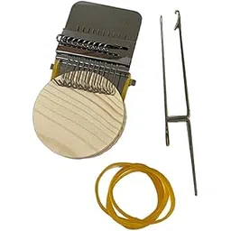 ECOMISTIQ®Small Weaving Loom DIY Wooden Weaving Repair Tool for Clothes Adults Scarves 10 Hooks|Crafts | Needlecrafts & Yarn | Weaving | Weaving Looms-picture-17