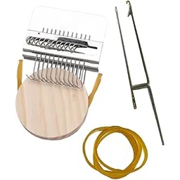 ECOMISTIQ®Small Weaving Loom DIY Wooden Weaving Repair Tool for Clothes Adults Scarves 12 Hooks|Crafts | Needlecrafts & Yarn | Weaving | Weaving Looms-picture-30